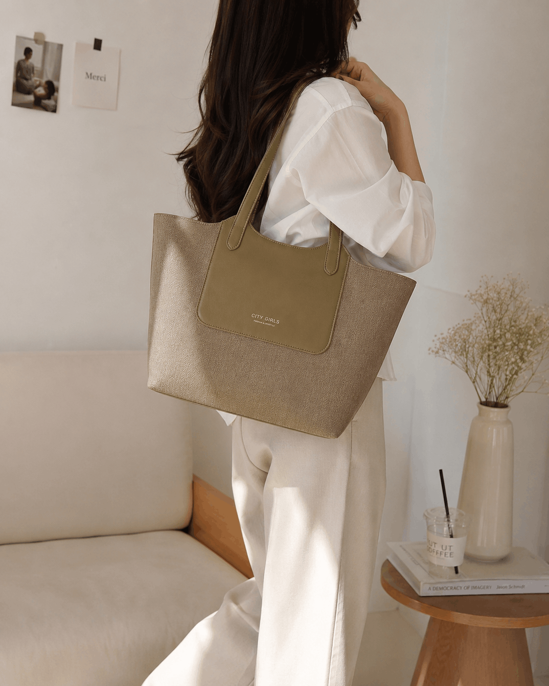ChicCuero Noor Luxe Tote - Olive